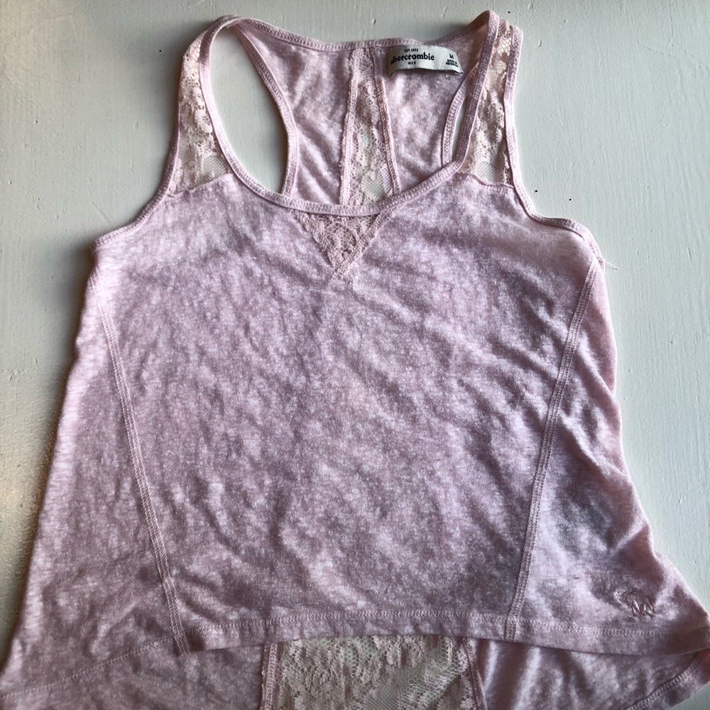 Abercrombie Pink Lace Tank Top